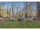 Cozy backyard firepit area with comfortable seating, perfect for outdoor entertaining at 3970 Bridgeman Cir, Cumming, GA 30041