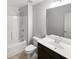 Bathroom with shower, toilet and vanity at 5823 Keystone Pt, Lithonia, GA 30058