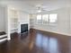 Living room with fireplace and hardwood floors at 5823 Keystone Pt, Lithonia, GA 30058