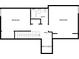 Upper floor plan featuring two bedrooms, a full bath, and open access to the floor below at 508 Kensington Park Dr, Canton, GA 30114