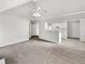 Spacious living room with high ceilings and carpet at 508 Kensington Park Dr, Canton, GA 30114