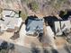 Aerial view of house and surrounding neighborhood at 535 Crested Hawk Rdg, Canton, GA 30114