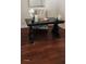 Stylish home office features a dark wood desk, hardwood floors, and decorative accents at 774 Tift Sw Ave, Atlanta, GA 30310