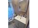 Standard bathroom with a white vanity, updated faucet and decor at 992 Brian Ln, Forest Park, GA 30297