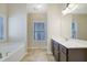 Main bathroom with soaking tub and double vanity at 2686 Caleb James Rd, Marietta, GA 30064