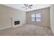 Bonus room with fireplace and ceiling fan at 2686 Caleb James Rd, Marietta, GA 30064