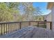 Spacious wooden deck overlooks a private wooded area at 2686 Caleb James Rd, Marietta, GA 30064