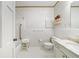 Clean bathroom featuring a shower/tub combo and marble vanity at 3456 Paces Nw Pl, Atlanta, GA 30327