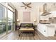Living room with hardwood floors and open concept kitchen at 2626 Peachtree Nw Rd # 706, Atlanta, GA 30305