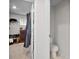Modern half-bathroom featuring a white toilet and neutral walls and flooring at 79 Dew Drop Ln, Dallas, GA 30157