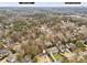 Aerial view of house and surrounding neighborhood, showing location and nearby amenities at 4079 Navajo Ne Trl, Brookhaven, GA 30319