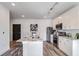 Modern kitchen with stainless steel appliances and granite island at 525 Parkway Ne Dr # 320, Atlanta, GA 30308