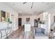 Open concept living room and kitchen with hardwood floors at 525 Parkway Ne Dr # 320, Atlanta, GA 30308