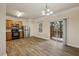 Kitchen with stainless steel appliances and wood cabinets at 2159 Meadow Peak Rd, Duluth, GA 30097