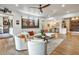 Stylish living room with hardwood floors, modern decor, and a comfortable sectional sofa at 564 Greystone Trce, Marietta, GA 30068