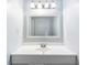 Simple bathroom with a white vanity and mirror at 1087 Longley Nw Ave, Atlanta, GA 30318