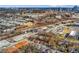 Aerial view showing home's location and city skyline at 1091 Longley Nw Ave, Atlanta, GA 30318