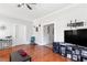 Living room with hardwood floors and access to other rooms at 1091 Longley Nw Ave, Atlanta, GA 30318