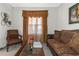 Living room with comfortable seating and a coffee table at 1912 Wheat Valley Cir, Conyers, GA 30013