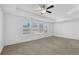 Bright bedroom featuring a ceiling fan and ample natural light at , Stone Mountain, GA 30083