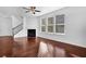 Spacious living room featuring hardwood floors and a fireplace at , Stone Mountain, GA 30083