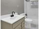 Clean bathroom with white toilet and bathtub at 2925 Fern Valley Sw Dr, Marietta, GA 30008