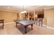 Basement game room with ping pong table at 5412 Wild Flower Ct, Powder Springs, GA 30127