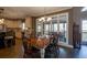 Kitchen dining area with hardwood floors and access to screened porch at 5412 Wild Flower Ct, Powder Springs, GA 30127