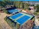 Aerial view of community tennis courts at 5412 Wild Flower Ct, Powder Springs, GA 30127