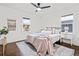 Serene bedroom with a queen-size bed and ceiling fan at 1573 Newton Se Ave, Atlanta, GA 30316