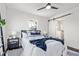 Bedroom with queen bed, barn door to en-suite bath at 1573 Newton Se Ave, Atlanta, GA 30316