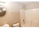 Bathroom with a vanity, toilet, and shower/tub combo at 740 Abbotts Mill Ct, Johns Creek, GA 30097