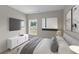 Spacious bedroom with large window and wood-look flooring at 458 Florence Rd, Douglasville, GA 30134