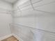 Walk in closet with wire shelving and hanging rod at 458 Florence Rd, Douglasville, GA 30134