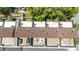 Drone view of townhome community with private rooftop terraces at 622 Bellemeade Nw Ave # 7, Atlanta, GA 30318