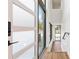 Bright entryway with modern door and staircase at 622 Bellemeade Nw Ave # 7, Atlanta, GA 30318