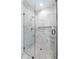 Modern shower with glass enclosure and marble tile at 622 Bellemeade Nw Ave # 7, Atlanta, GA 30318