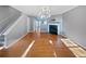 Spacious living room with hardwood floors and fireplace at 2891 Vining Ridge Ter, Decatur, GA 30034