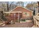 Ranch home with deck and fenced backyard at 2025 Eagle Glen Rd, Alpharetta, GA 30022