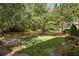 Landscaped backyard with lush green grass at 2479 Cedar Canyon Se Rd # 2479, Marietta, GA 30067