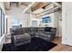 Relaxing living room with large sectional sofa and city views at 260 18Th Nw St # 10226, Atlanta, GA 30363