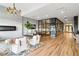 Elegant lobby with modern furniture, fireplace, and hardwood floors at 260 18Th Nw St # 10226, Atlanta, GA 30363