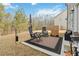 Private backyard with patio and seating area at 5010 Ethans Cove Dr, Austell, GA 30106
