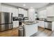 Modern kitchen with stainless steel appliances and granite countertops at 5010 Ethans Cove Dr, Austell, GA 30106