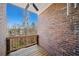 Private deck with brick wall and wooded views at 3075 Westpoint Cir, Snellville, GA 30078