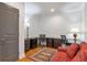 Bright home office with built-in desk and hardwood floors at 2950 Mount Wilkinson Se Pkwy # 304, Atlanta, GA 30339