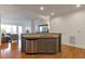 Modern kitchen island with granite countertop and stainless steel dishwasher at 2950 Mount Wilkinson Se Pkwy # 304, Atlanta, GA 30339