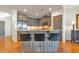 Modern kitchen with gray cabinets and granite countertops at 2950 Mount Wilkinson Se Pkwy # 304, Atlanta, GA 30339