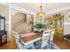 Elegant dining room featuring hardwood floors, decorative lighting, and beautiful furnishings at 930 Custer St, Atlanta, GA 30354