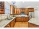 Well-equipped kitchen featuring granite countertops, stainless steel appliances, and ample cabinet space at 930 Custer St, Atlanta, GA 30354